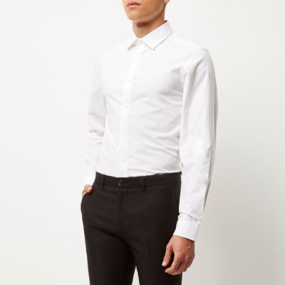 White slim fit shirt multipack